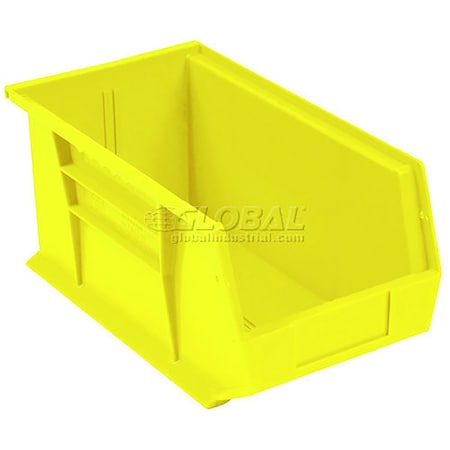Global Industrial Storage Bin, Plastic, Yellow, 5 in H 269689YL